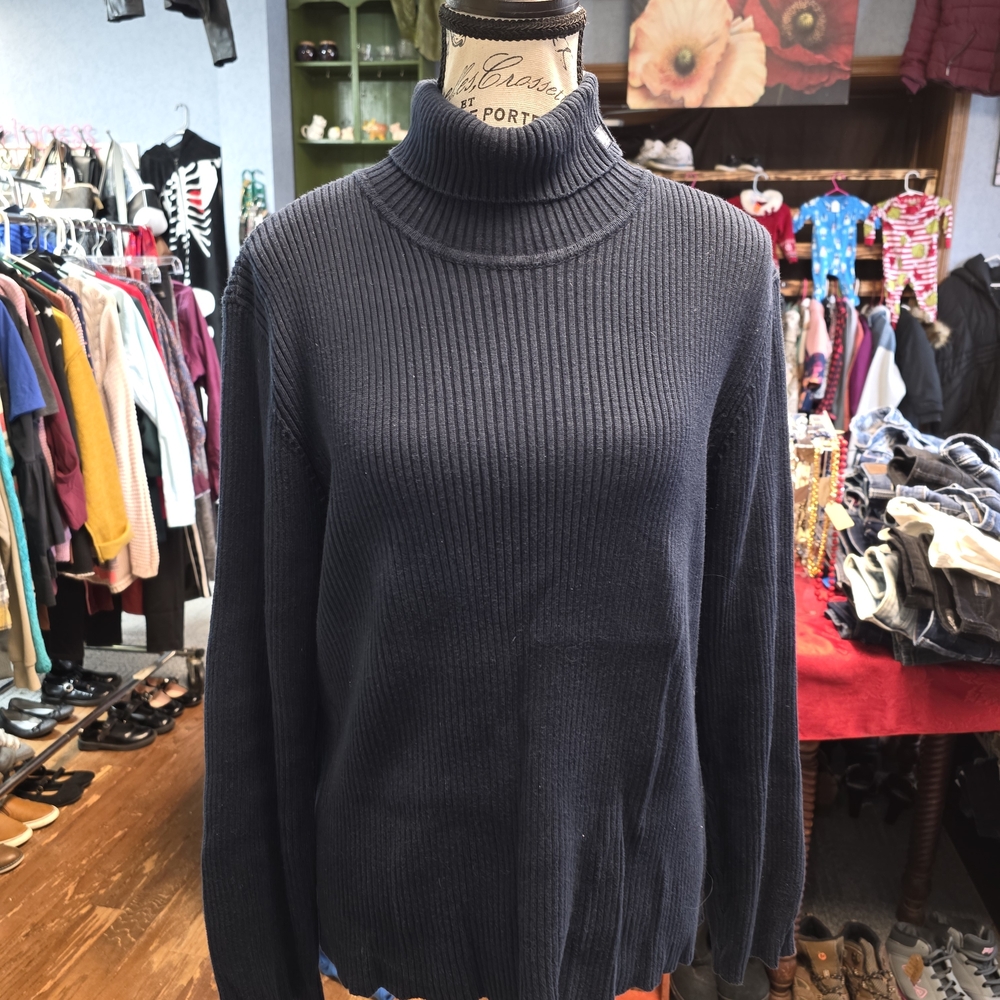 Lauren Ralph Lauren Navy Blue Turtleneck Sweater